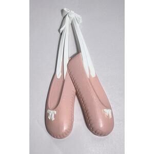 Ballet Slippers Wall Hanging Pink Shoe Ballerina Decor 90s USA Homeco